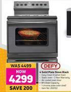 Game Defy 4 Solid Plate Stove Black offer