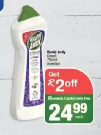 Spar Handy Andy Cream 750 ml Assorted offer