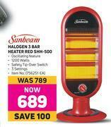 Game Sunbeam Halogen 3 Bar Heater Red SHH-500 offer