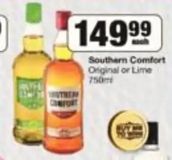 Spar Southern Comfort Original or Lime 750 ml offer