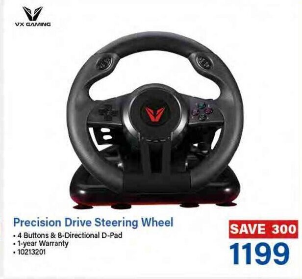 VX Gaming Precision Drive Steering Wheel offer at Incredible Connection