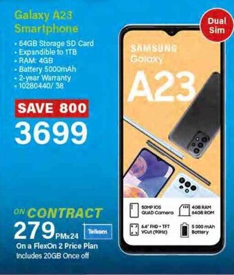 Incredible Connection Samsung Galaxy A23 Smartphone offer