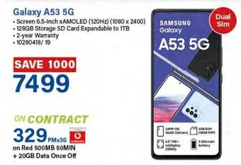 Incredible Connection Samsung Galaxy A53 5G offer
