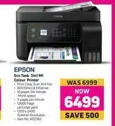 Game Epson Eco Tank 3 In 1 MF Colour Printer offer