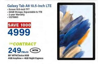 Incredible Connection Samsung Galaxy Tab A8 10.5-Inch LTE offer