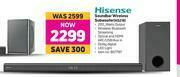 Game Hisense Soundbar Wireless Subwoofer HS218 offer