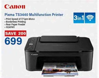 Incredible Connection Canon Pixma TS3440 Multifunction Printer offer