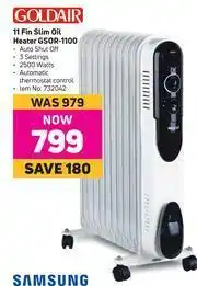 Game 0Goldair 11 Fin Slim Oil Heater GSOR-1100 offer