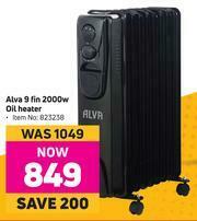 Game Alva 9 Fin 2000W Oil Heater offer