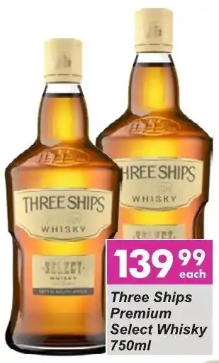 Three Ships Premium Select Whisky 750ml