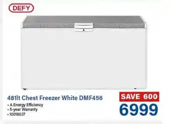 Incredible Connection Defy 481lt Chest Freezer White DMF456 offer