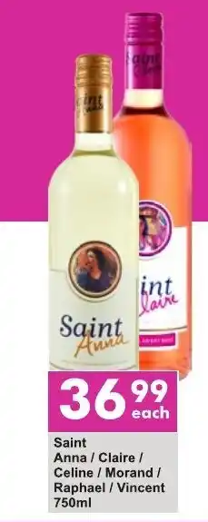 Saint Anna/Claire/Celine/Morand/Raphael/Vincent 750ml