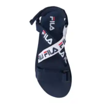Sportscene Fila women's starlight white/navy sandal offer