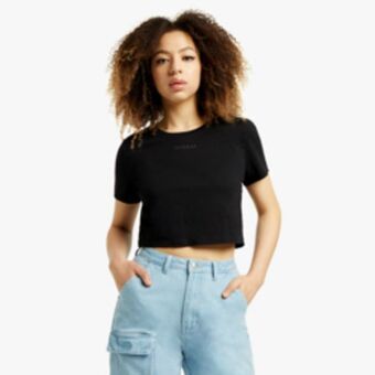 Sportscene Redbat classics women's black cropped top offer