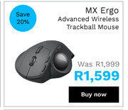 First Shop Logitech mx ergo advanced wireless trackball mouse offer