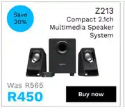 First Shop Logitech z213 compact 2.1ch multimedia speaker system offer