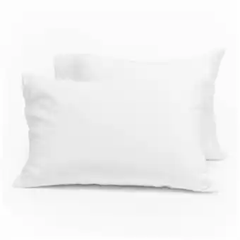 Whitehouse Whisper soft 400 thread count sateen egyptian cotton white standard pillowcase pair offer