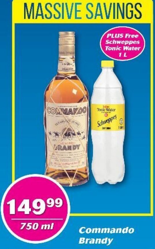 Commando Brandy 750ml offer at Cambridge Liquor