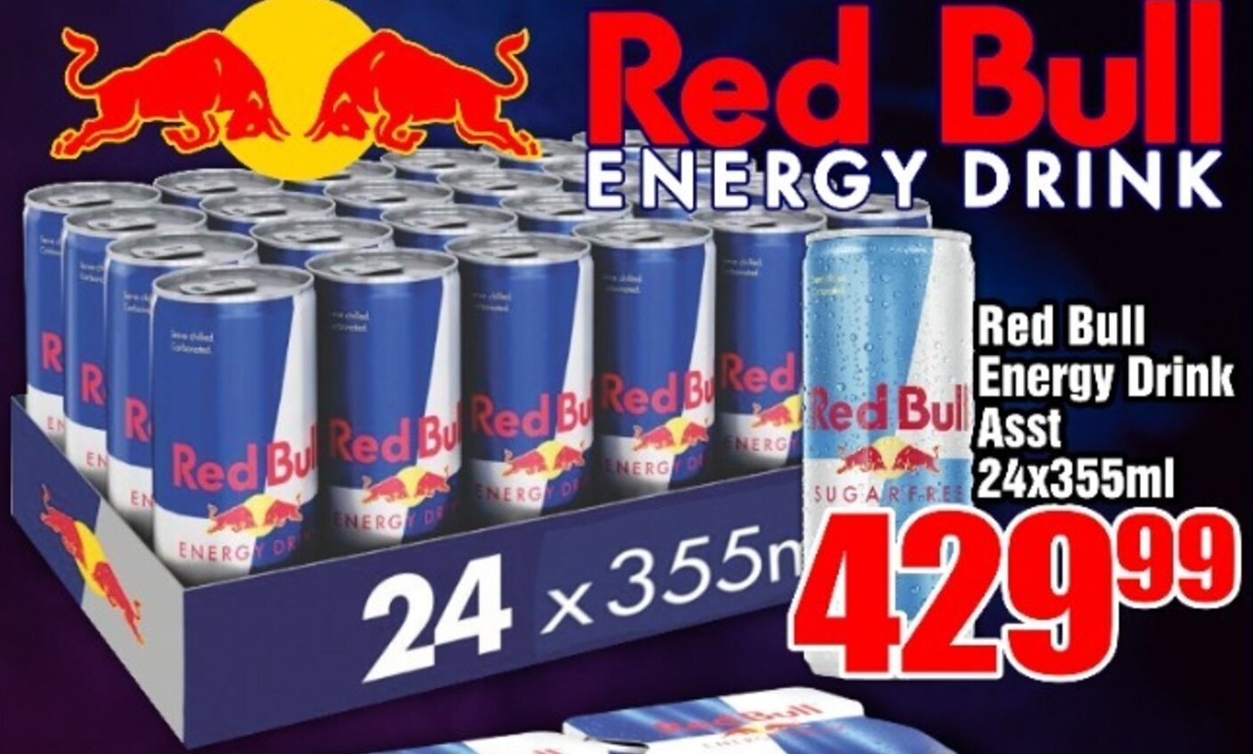 Red Bull Energy Drink Asst 24 x 355ml offer at Three Star Cash and Carry