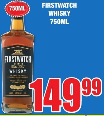 Boxer Liquors Firstwatch Whisky 750ml offer