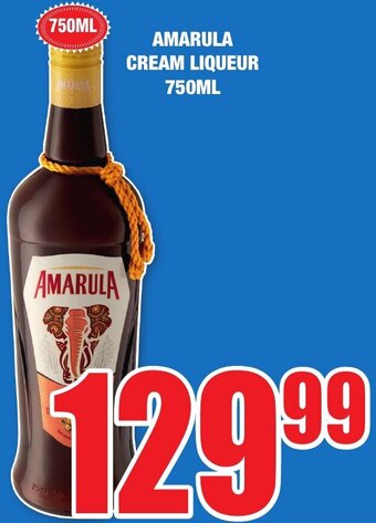 Boxer Liquors Amarula Cream Liqueur 750ml offer