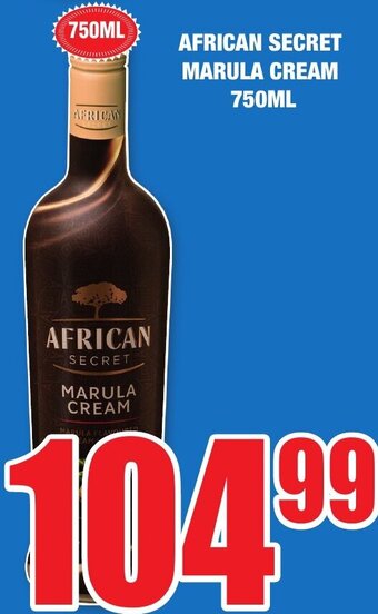 Boxer Liquors African Secret Marula Cream 750ml offer