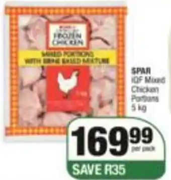 Spar Spar IQF Mixed Chicken 5kg offer