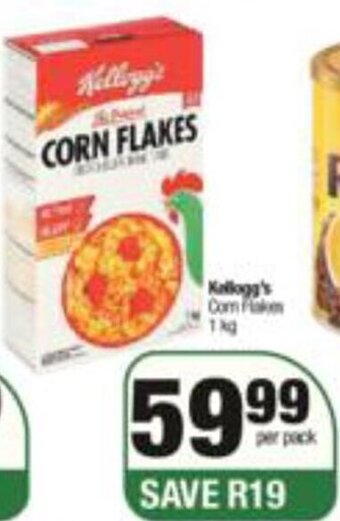 Spar Kellogg's Corn Flakes 1kg offer
