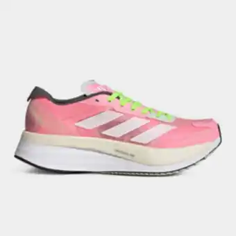Totalsports Women's adidas adizero boston 11 pink shoes offer