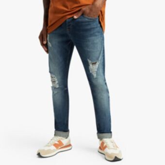 Redbat men's medium blue super skinny jeans