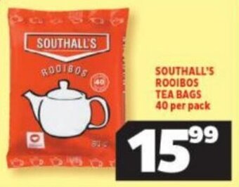 Usave Southall's Rooibos Teabags 40 per pack offer