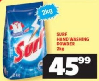 Usave Surf Hand Washing Powder 2kg offer