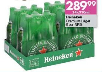 President Liquor Heineken Premium Lager Beer NRB 24 x 330ml offer