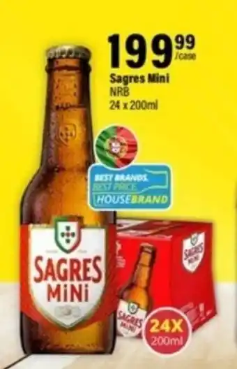 Liquor City Sagres Mini NRB 24 x 200ml offer