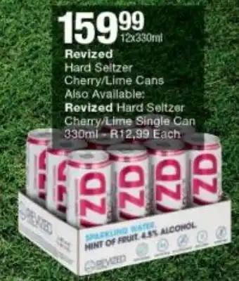 Checkers Liquor Shop Revized Hard Saltzer Cherry / Lime cans 12 x 330ml offer