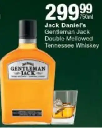 Checkers Liquor Shop Jack Daniel's Gentlemen Jack Doub;e Mellowed Tennessee Whiskey 750ml offer