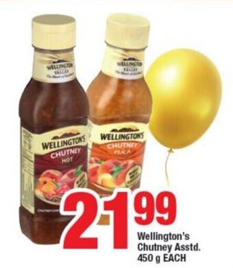 OK Foods Wellington's Chutney assorted 450g each offer
