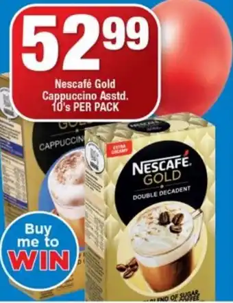 OK Foods Nescafé Gold Cappuccino assorted 10's per pack offer