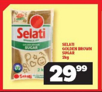 Usave Selati Golden Brown Sugar 2kg offer