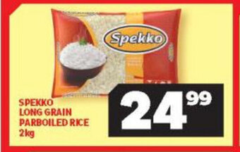 Usave Spekko Long Grain Parboiled Rice 2kg offer