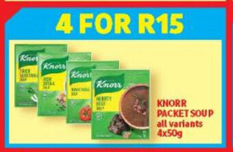 Usave Knorr Packet Soup all variants 4x50g offer