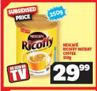 Usave Nescafe Ricoffy Instant Coffee 250g offer