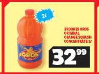 Usave Brookes Oros Original Orange Squash Concentrate 2L offer