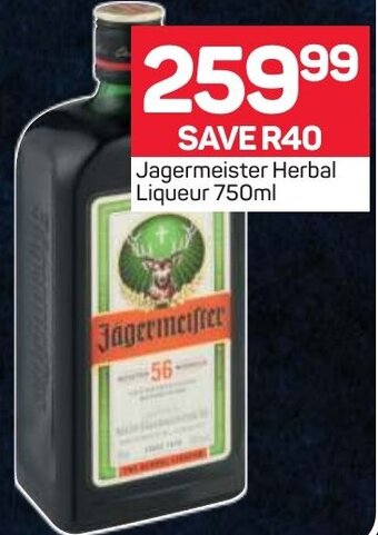 Pick n Pay Liquor Jagermeister Herbal Liqueur 750ml offer