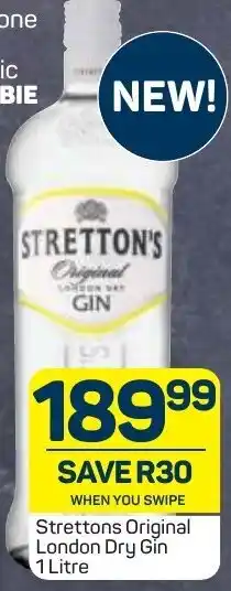 Pick n Pay Liquor Strettons Original London Dry Gin 1L offer