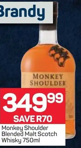 Monkey Shoulder Blended Malt Whisky 750ml