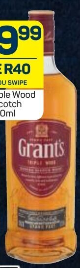 Pick n Pay Liquor Grant's Triple Wood Blended Scotch Whisky 750ml offer