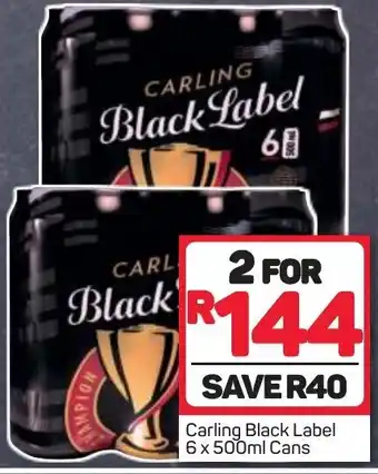 Pick n Pay Liquor Carling Black Label 6 x 500ml Cans offer