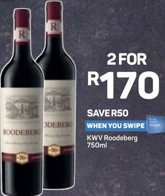 Pick n Pay Liquor KWV Roodeberg 750ml offer