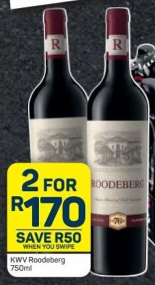 Pick n Pay KWV Roodeberg 750ml offer